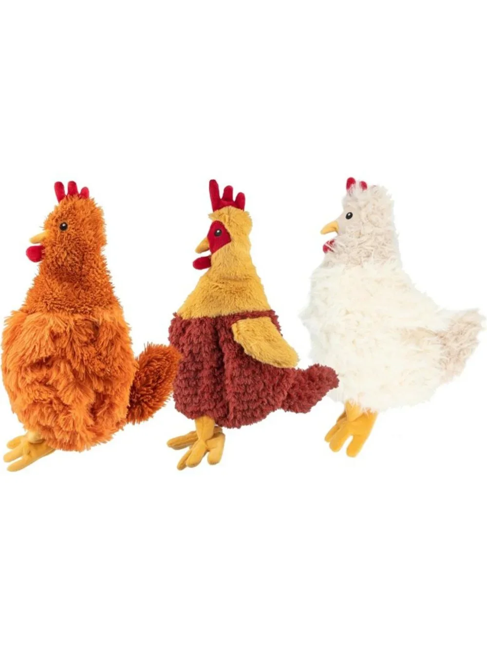 Interactive Squeaky Dog Chew Toy - Crinkle Chicken for Small, Medium & Large